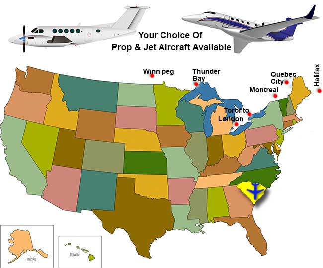 South Carolina Charter Flight Directory